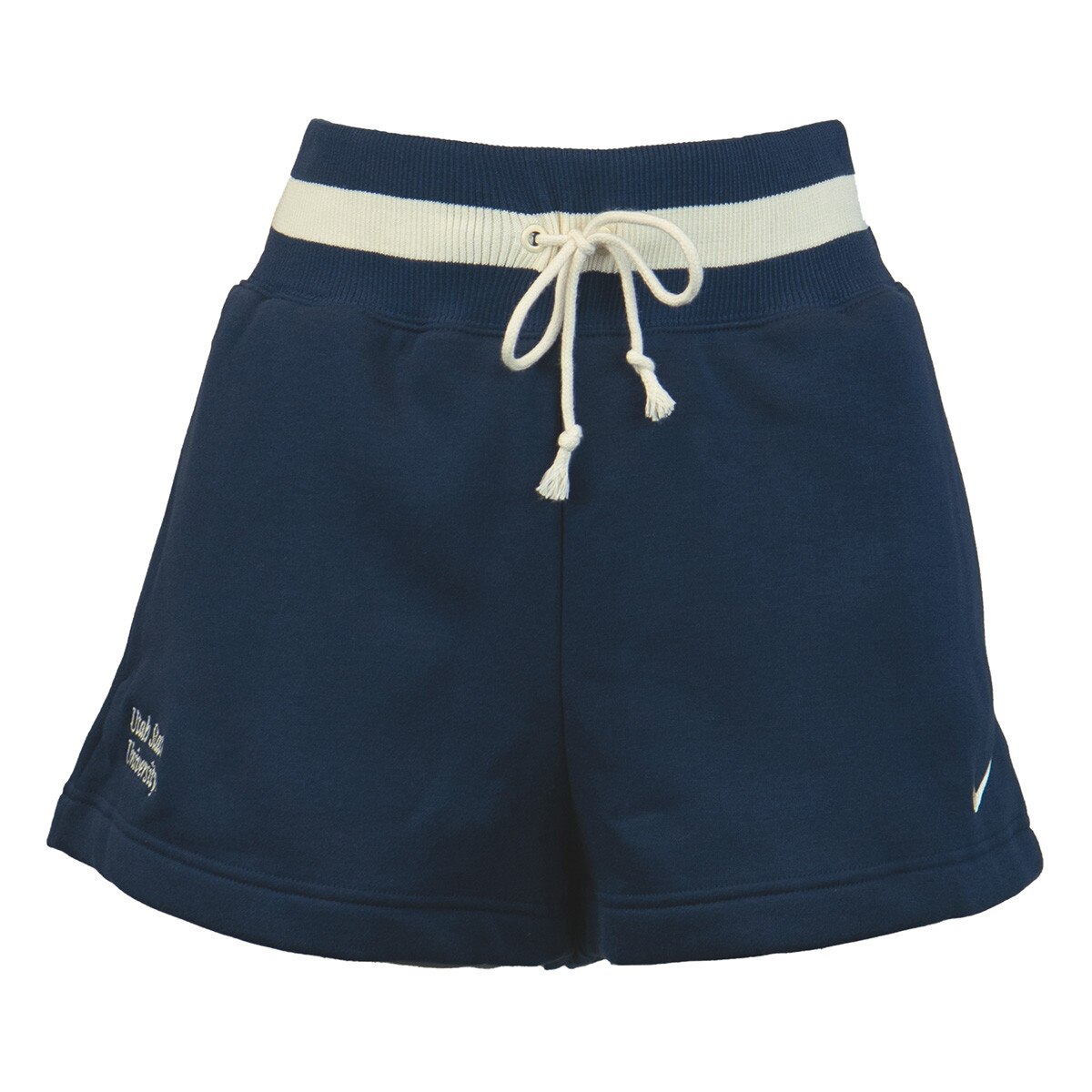 women's Utah State Univeristy navy nike shorts